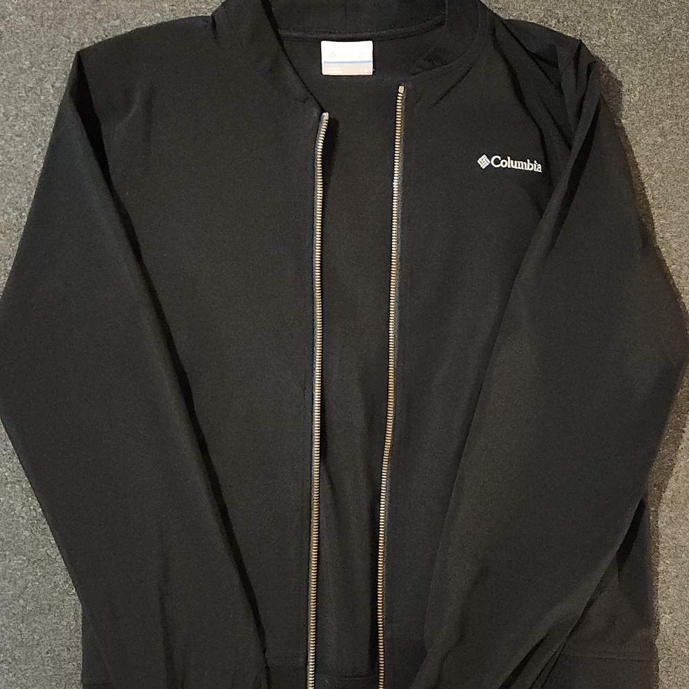 Columbia Marina Bay Black Zip-Up Jacket with Gold Zipper